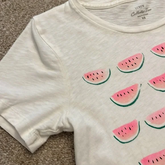 J Crew Collectors Tee Watermelon Print XS EUC - Picture 2 of 4